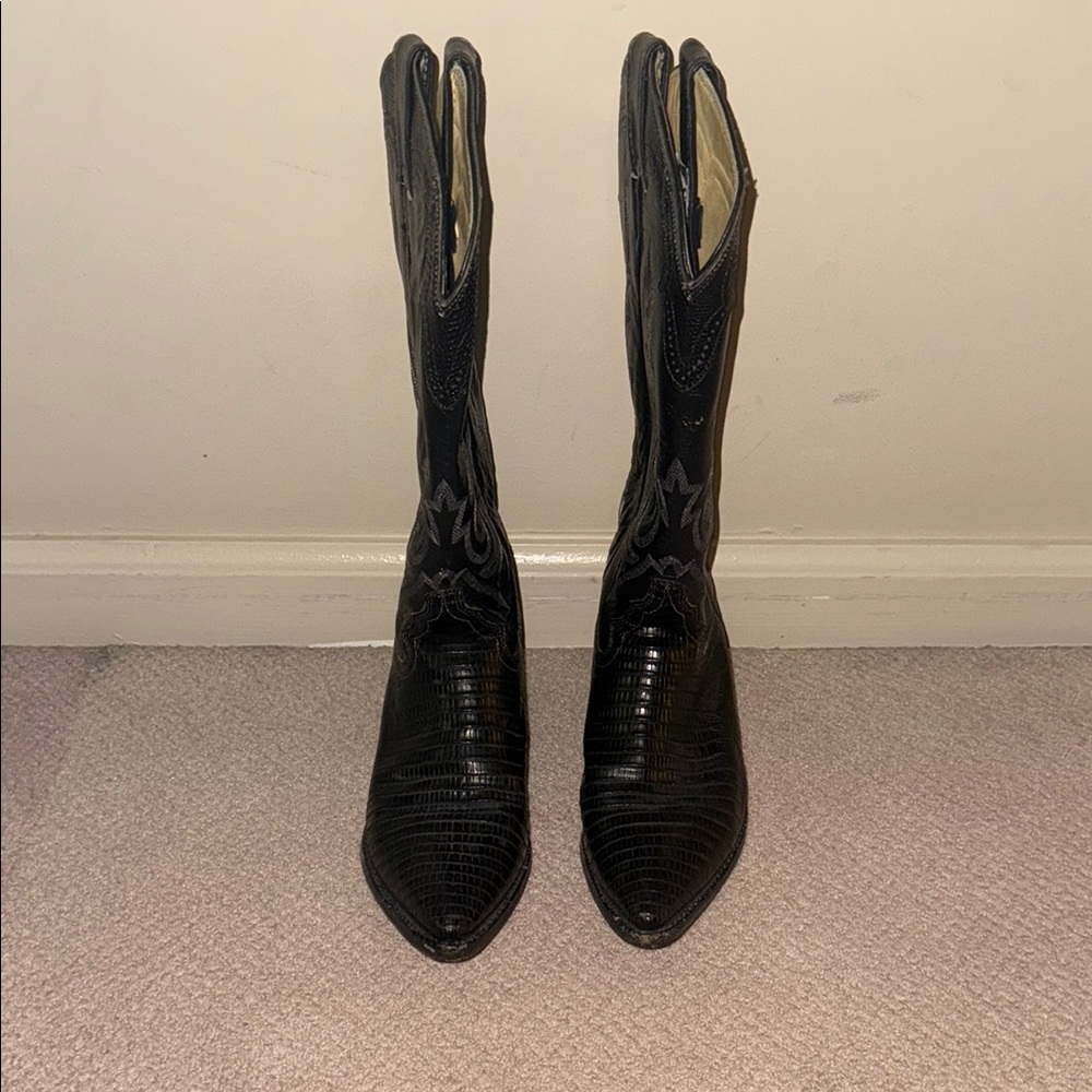 Billy Martin Black Cowboy Boot